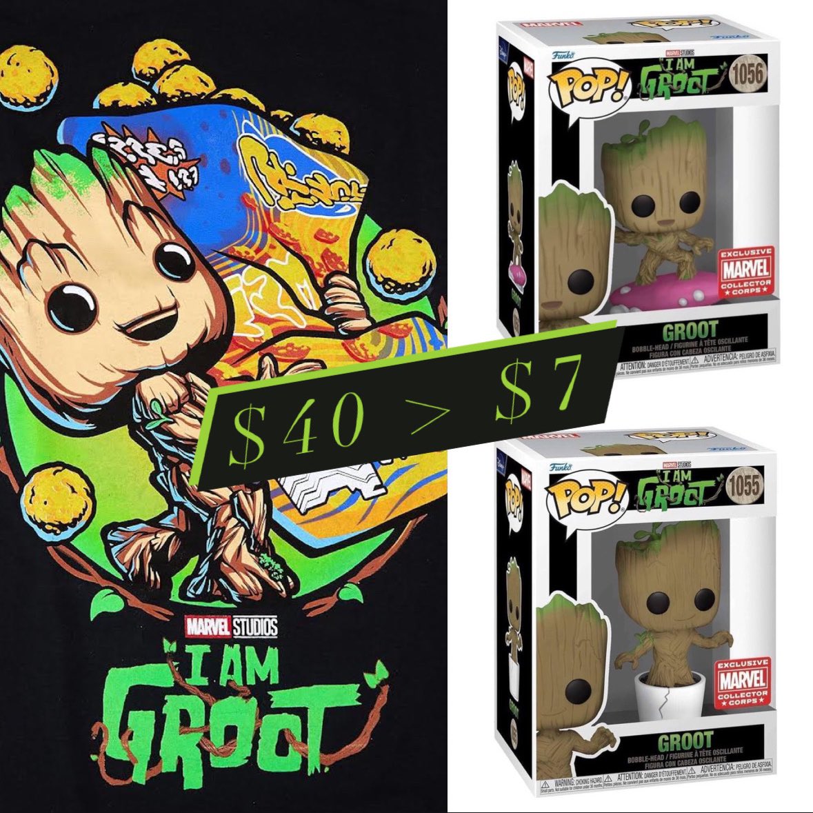 I Am Groot! The Collector Corps box is now only $7 at the link below! For that you get these two Funko POPs! A shirt, Decal and Pin!
Linky ~ fnkpp.com/CCIaGXS
#Ad #Groot #IAmGroot #FPN #FunkoPOPNews #Funko #POP #POPVinyl #FunkoPOP #FunkoSoda