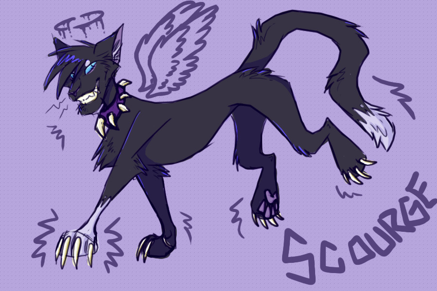 An edgy Scourge I drew on Chicken Smoothie's oekaki.