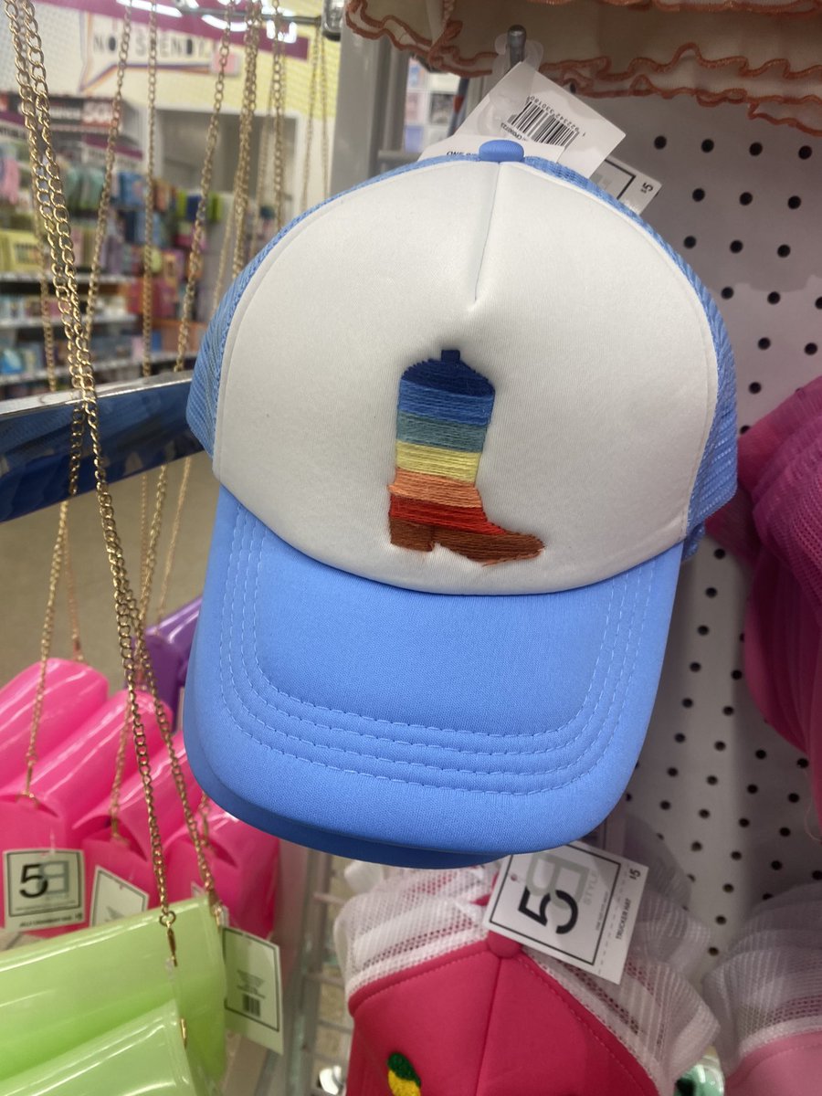 cant stop thinking about fuzzy gay cowboy trucker hat at five below