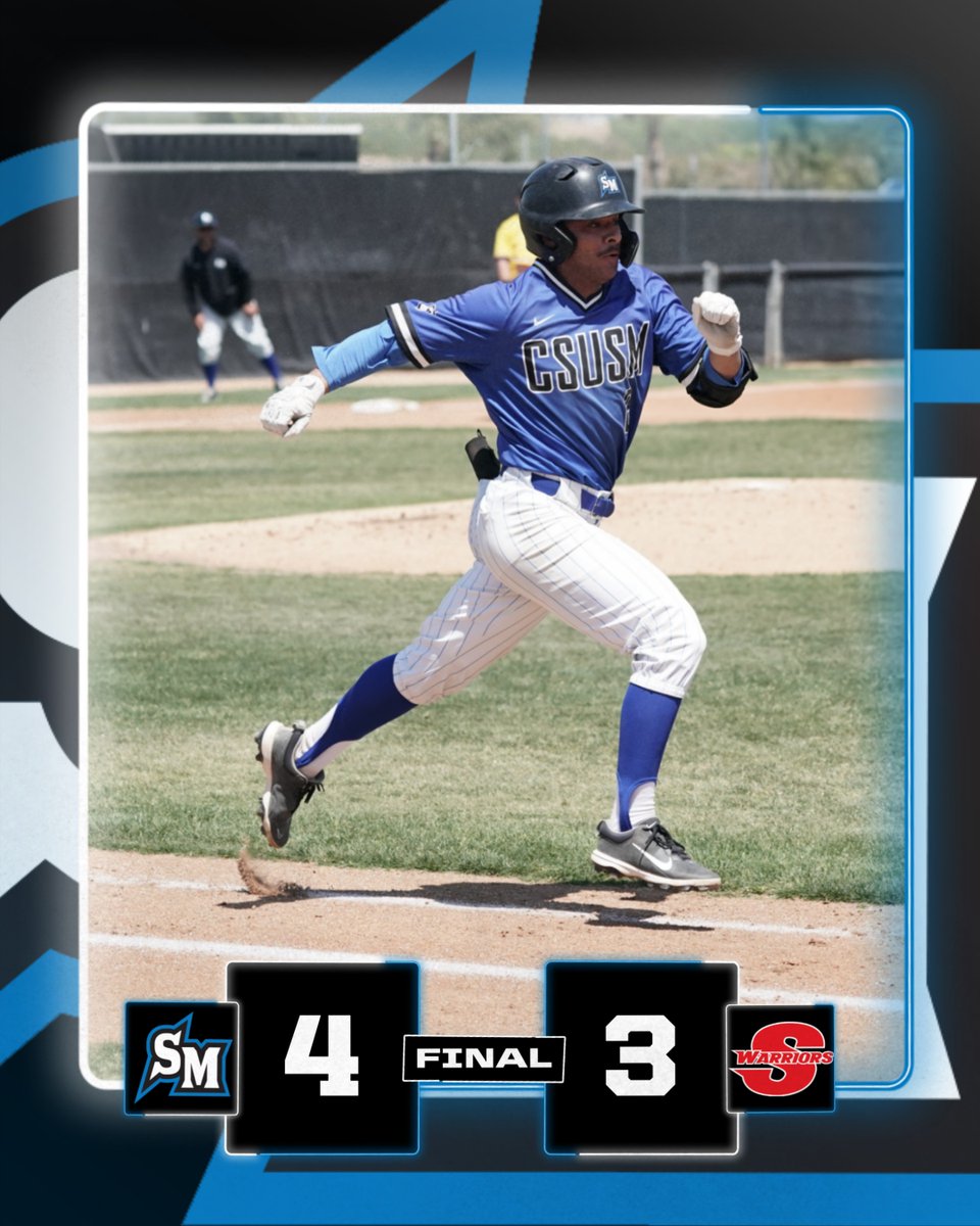 CSUSM wins the second game of today's doubleheader at Stanislaus State! #BleedBlue