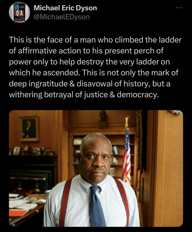 Clarence Thomas, a willing participant in the murder of democracy.