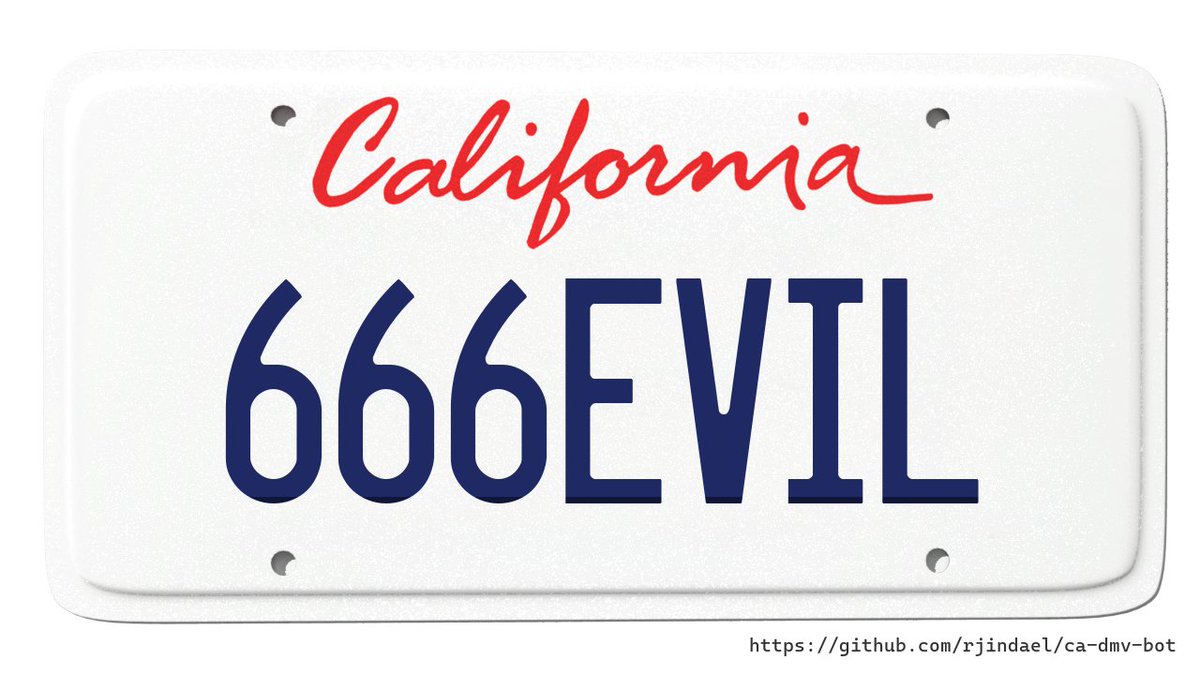 Customer: (not on record)
DMV: 666?

Verdict: ACCEPTED