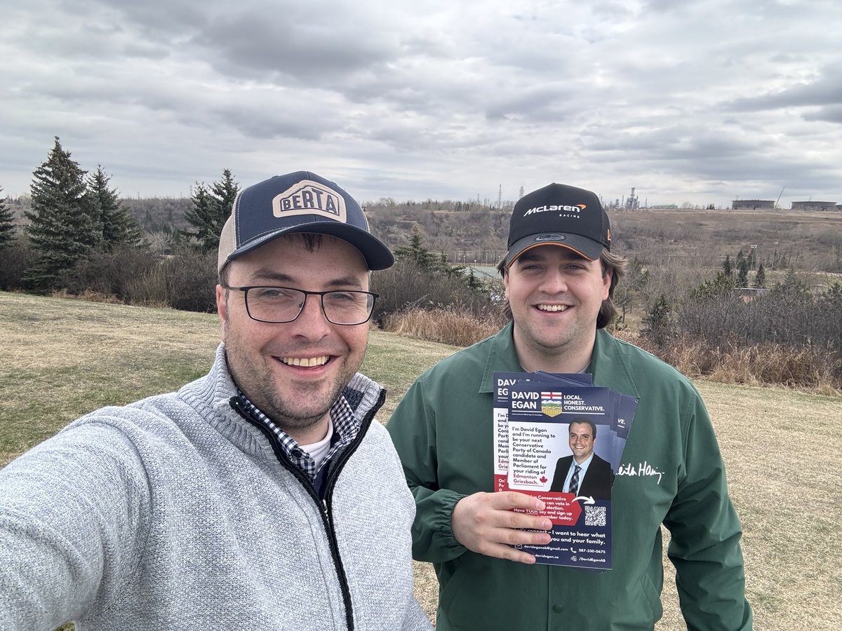 Thank you Garth for joining me at the doors today in Edmonton Griesbach @EdmGriesbachCPC. Many residents that voted for something different (or didn’t vote) in 2021 most certainly didn’t ask for the absent NDP MP campaigning to put his own constituents out of work that we got.