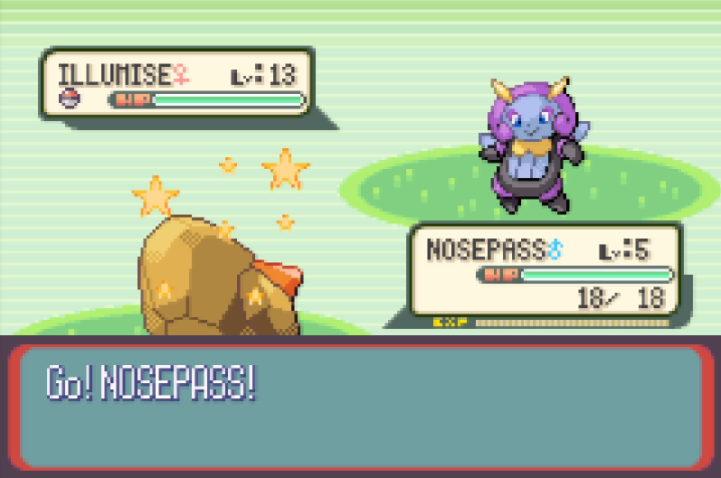 While FRLG is going over 30K, my Ruby hatched another shiny for #EggMonth2024 being a Magnitude Nosepass at 1,440 eggs! Was part of the leftover eggs so no more egg shinies this year but was an incredible haul 💛