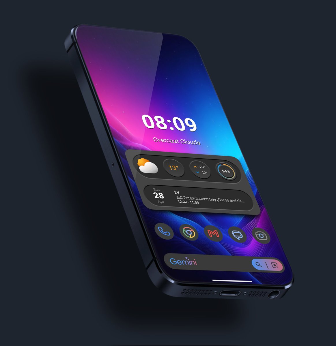 Today
Icons @pashapuma1 
Template @suryanamblass 
Wall- thanks and credit to the author 
Klwp by me