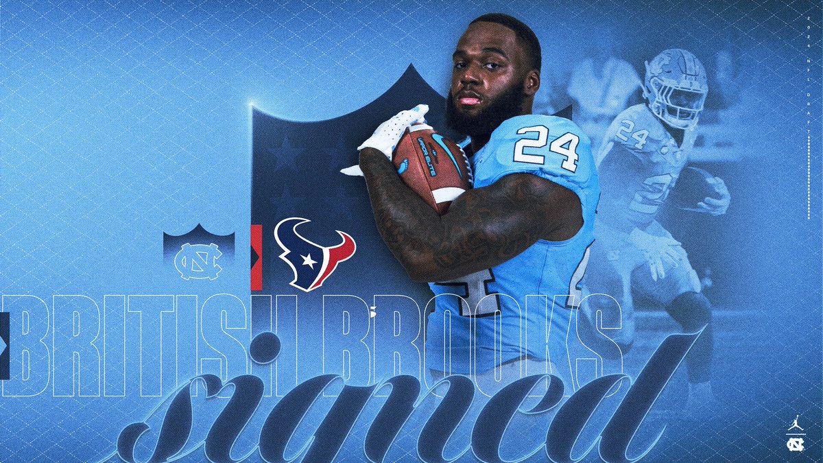 British Brooks is signing with the Texans 🤘 @britishbrookss #ProHeels 🏈 #HTownMade