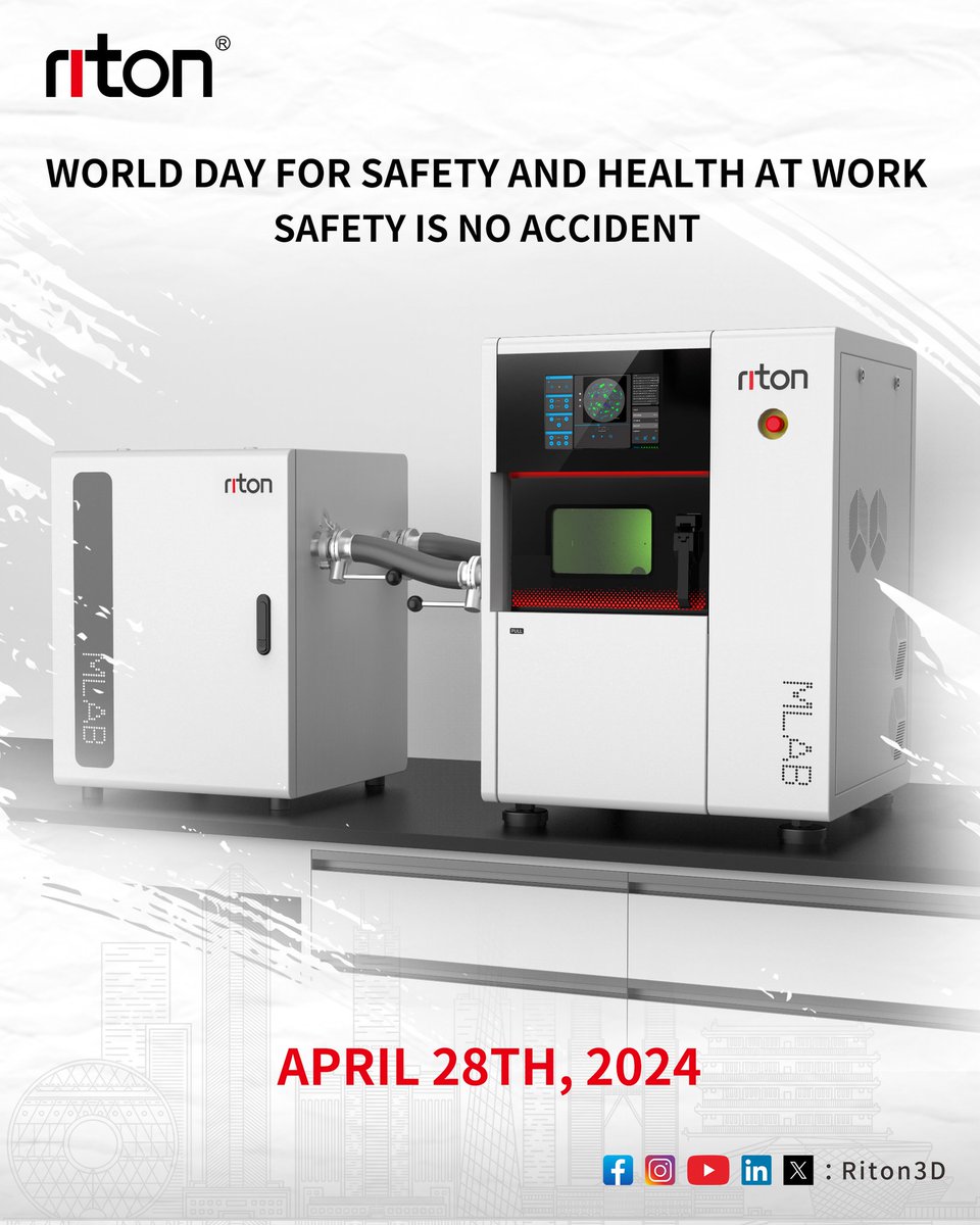 Prioritize safety, for a healthy, productive reality!

#WorldDayforSafetyandHealthatWork2024 #Riton3D #3Dprinting #3Dprinter #DigitalDentistry #AdditiveManufacturing