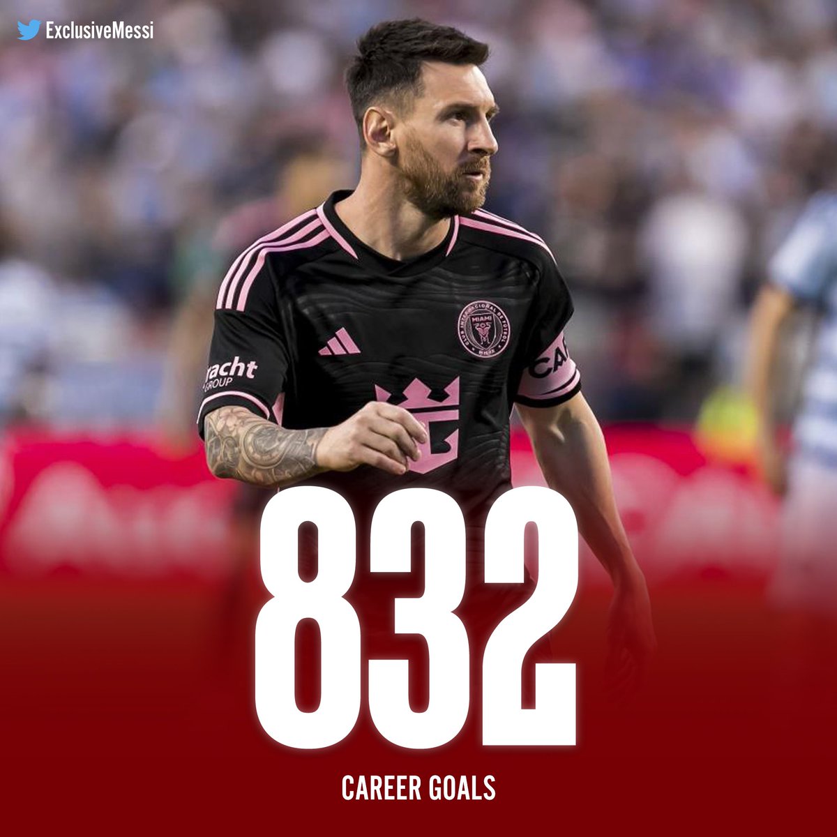 🚨 LIONEL MESSI HAS NOW SCORED 832 CAREER GOALS!! Back-to-back braces for the GOAT! Can he get the hattrick? 🔥