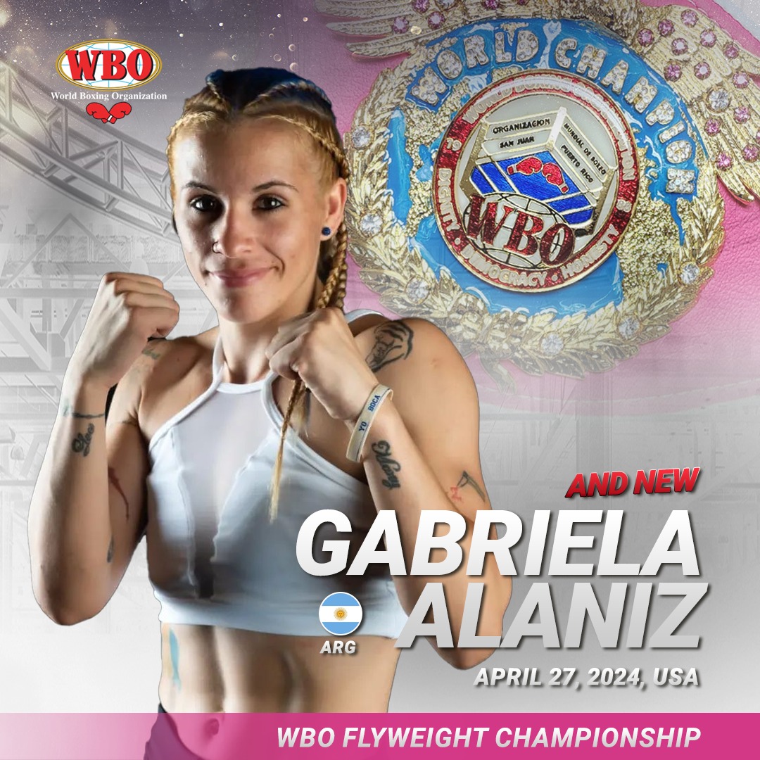 💥CONGRATS to the new Unified WBO Flyweight Champion 🇦🇷Gabriela Celeste Alaniz, who defeated 🇺🇸 Marlen Esparza via Split decision @ Save Mart Arena in Fresno. Scorecards: 97-93 (Alaniz), 98-92 (Esparza) & 96-94 (Alaniz)