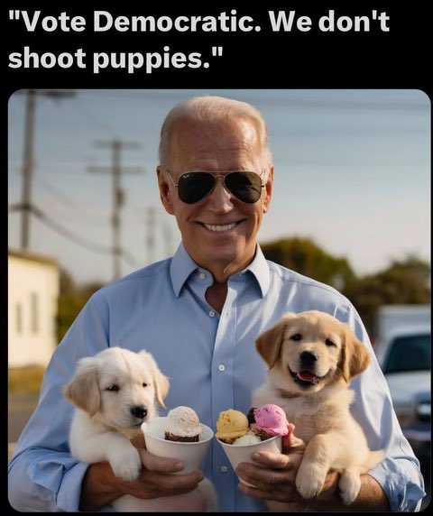 I love political leaders who love dogs rather than shoot them dead! #DemsUnited #ProudBlue #KristiNoemPsychopath