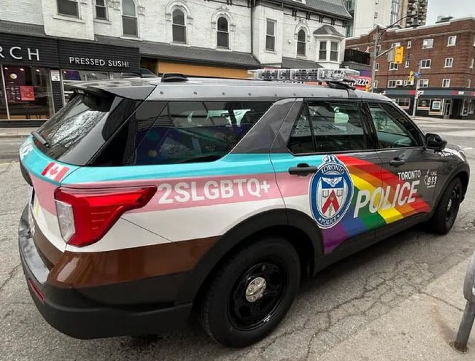 Wait a second. Why is my WiFi password on police cars in Toronto?