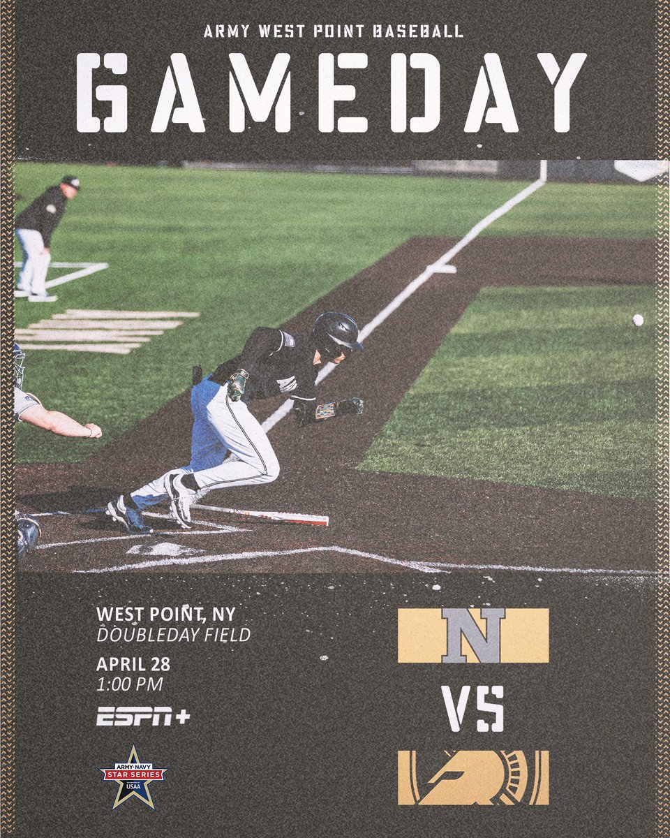 One game to decide the Star. 🆚 - Navy ⭐ - Star Series presented by @USAA 📍 - West Point, NY 🏟️ - Doubleday Field ⏰ - 1:00 PM 📺 - es.pn/3RySNFr 📊 - bit.ly/490Yapi