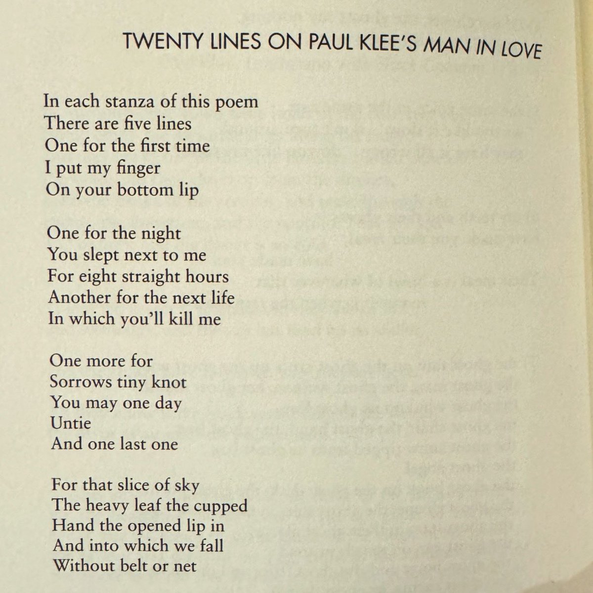 “You slept next to me for eight straight hours” A poem by Dean Rader.