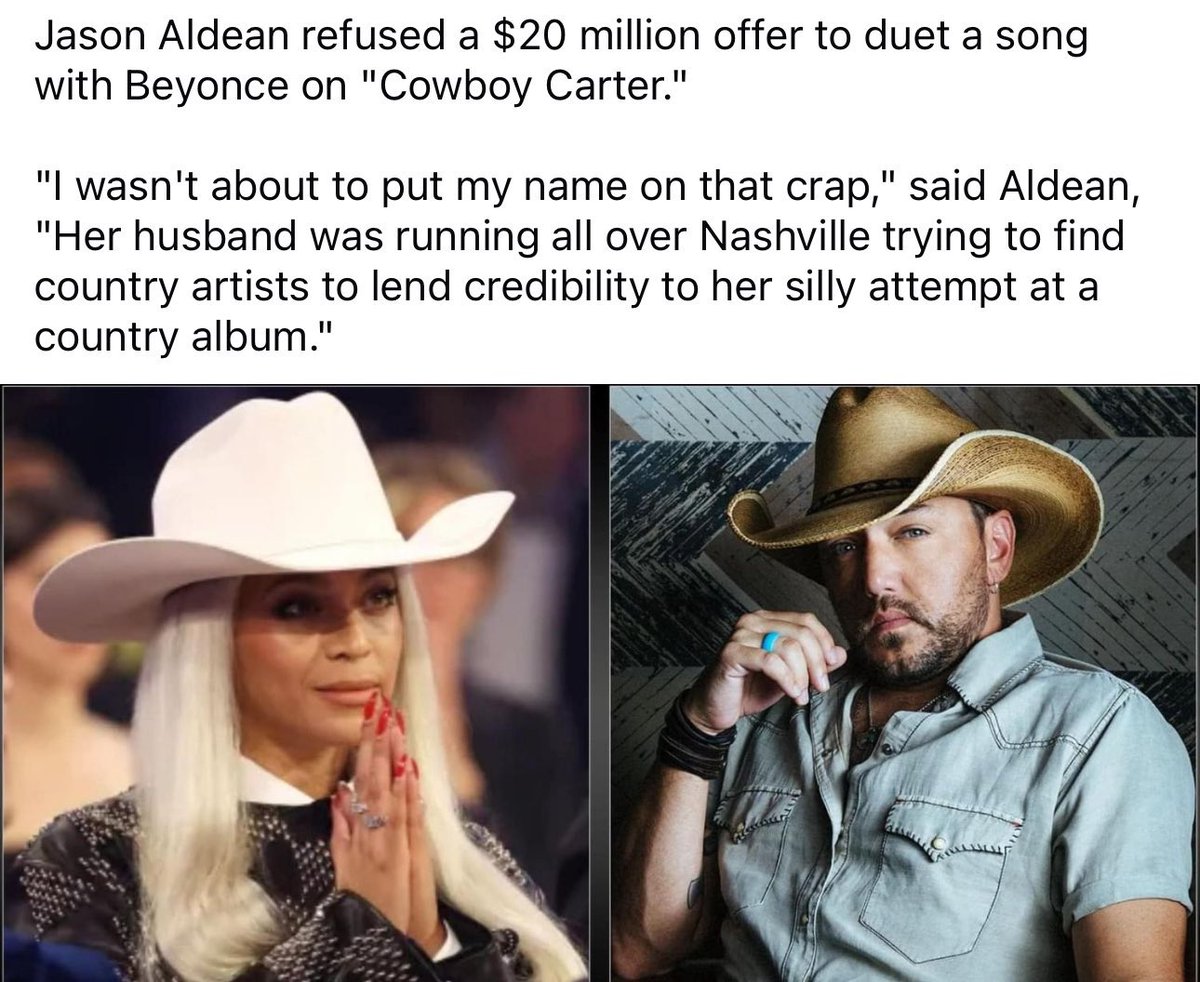 Boy are the low birth-rate white supremacists mad at Beyoncé for reclaiming our country music genre. And boy did this guy (whoever he is) create career suicide by lying and attacking Beyoncé for no reason.
