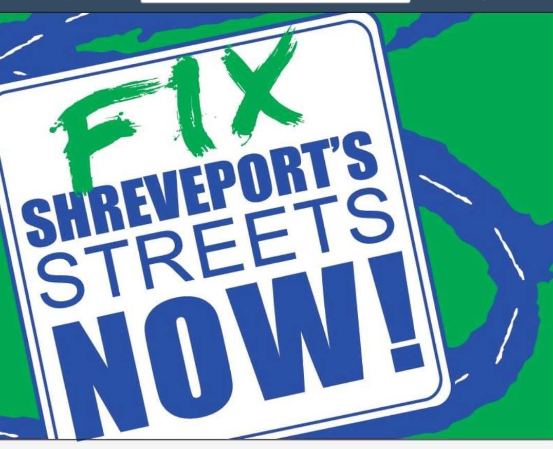 Congratulations Shreveport!
Good records are meant to be broken. 
And if all roads lead to here, then….
#FixShreveportsStreetsNow!!