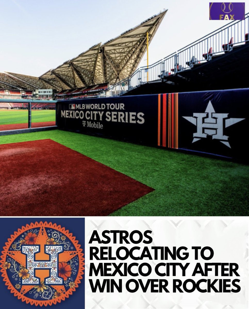 BREAKING: Following today's big win, the Astros are officially moving to Mexico City.