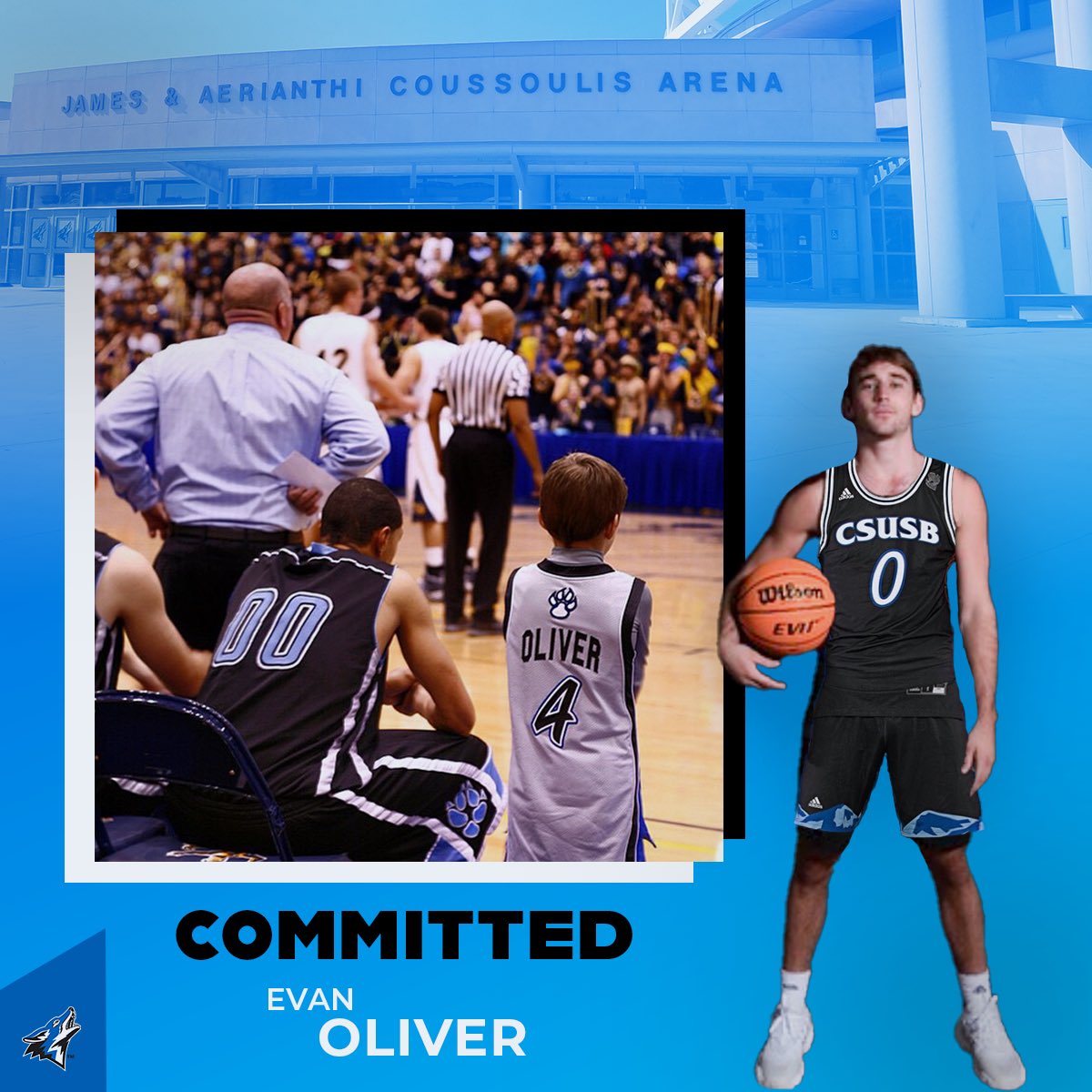 Evan Oliver (Chico St. Transfer) commits to Cal State San Bernardino.