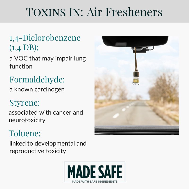 Product Profile: Toxic Chemicals in Air Fresheners 🔗madesafe.org/blogs/viewpoin… #airfreshener #airfresheners #plugin #airpollution #fragrance