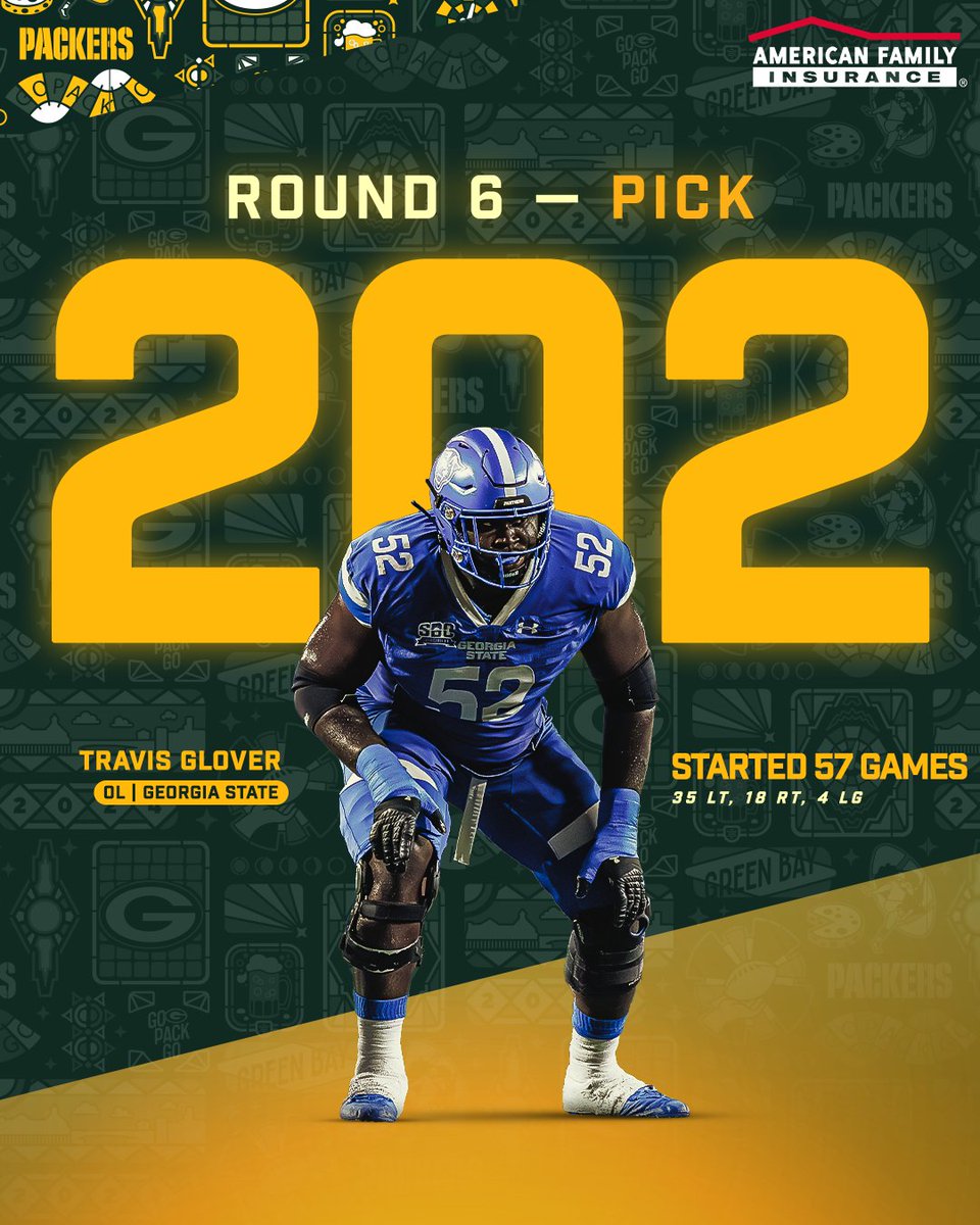 Round 6: @Travis2Great @amfam | #PackersDraft