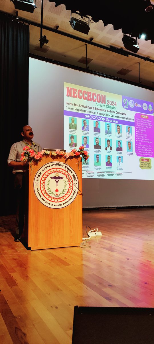 The Department of Anaesthesiology, Critical Care and Pain Medicine, AIIMS, Guwahati successfully hosted & collaborated with ISA, ISCCM, IMA State branches to host the first North East Critical Care and Emergency Medicine conference (NECCECON 2024) at AIIMS, Guwahati. 

With more