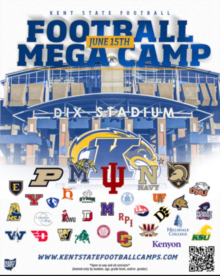 Thank you @keegan_linwood for an invite to Ken state football mega camp. @CoachBigPete @PrepRedzoneIL @MaxPreps @RedHawksRecruit @Martin_Miami_HC @wardth09 @LemmingReport @CoachBrownAK @Brent89959563 @SFHSFBWheaton @CoachMac44