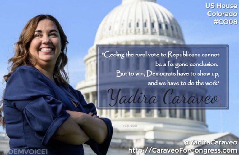 As a doctor and now representing #CO08, Yadira Caraveo is dedicated.

From improving healthcare access to fighting to make sure each child has an opportunity to achieve their goals, Yadira is an advocate for systemic change.

Return @YadiraCaraveo to the US House🇺🇸
#DemVoice1