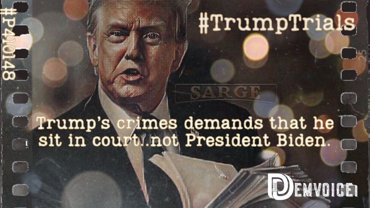 During the first week of Trump’s trial, we continually hear reports of a grumpy, sad old man who for the first time in his life is not in control of his surroundings. He is forced to sit, not use his cellphone, & to listen as prosecutors describe him as a criminal! #DemVoice1