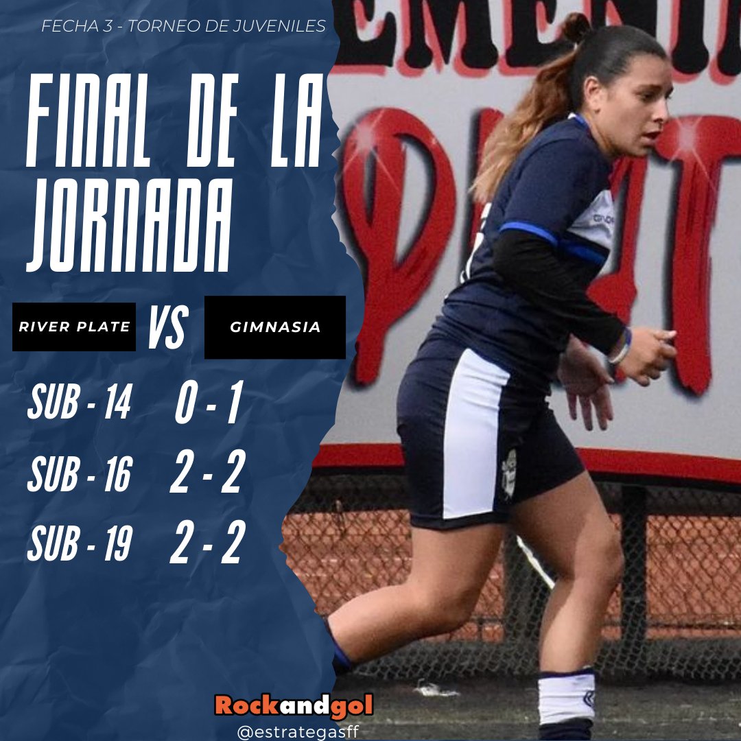 🐺 GIMNASIA VISITÓ A RIVER PLATE POR LA FECHA 3️⃣ DEL TORNEO DE JUVENILES ⚽

💪 Las divisiones juveniles triperas visitaron a las Millonarias y finalizaron la jornada con la derrota por la mínima de la Sub 14 y el empate 2-2 de las categorías Sub 16 y Sub 19.