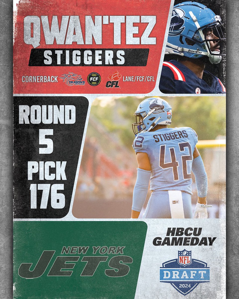 A personal tragedy ended his HBCU football career before it started, now @qwanb5stiggers is an #NFLDraft2024 pick with one of the most unconventional paths to the NFL Draft in history. 📰: hbcugameday.com/2024/04/27/for…