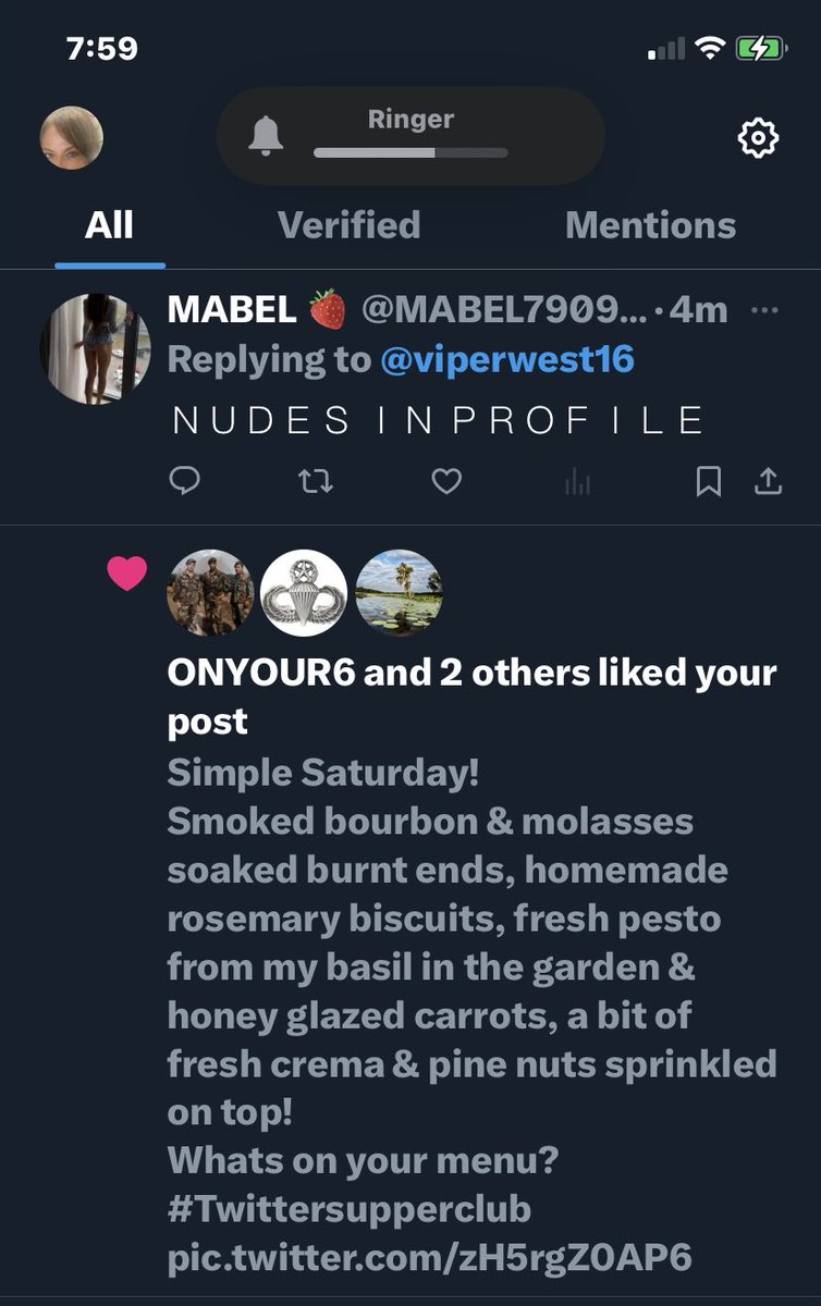 Just for fun… Hey Mabel, You may have an advantage in the ass area, however, GOD blessed me with a great rack, brains, a provocative sense of humor, a sultry seductive appreciation of men, the ability to communicate with men & women & decency. So keep your trash off my feed