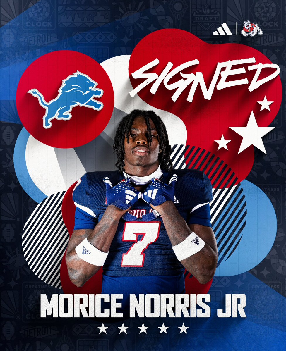 Get ready Detroit… you’ve got a ‘𝗗𝗢𝗚 comin’😤 @Morice4_norris has signed with the Detroit Lions 🤝