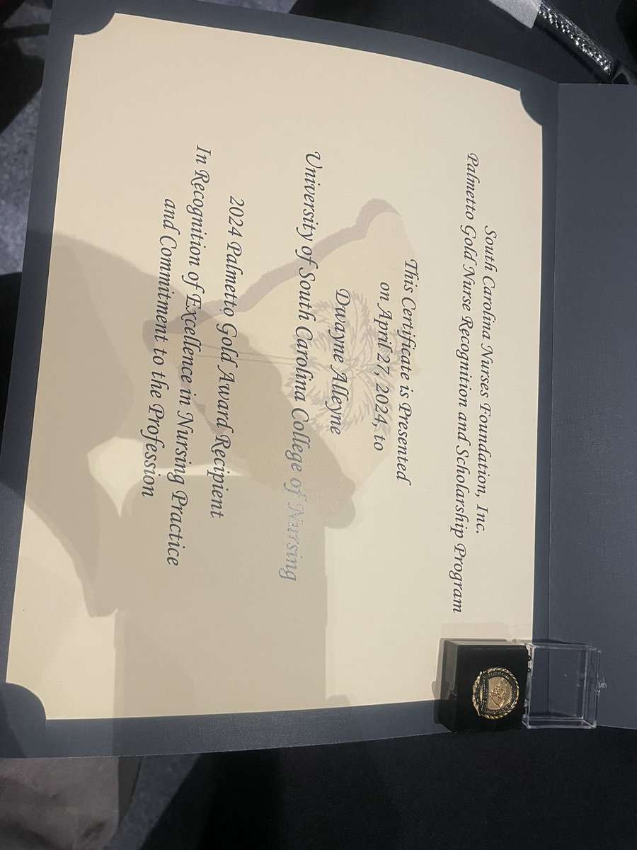 Honored to stand among South Carolina’s top 100 nursing leaders, celebrating excellence in our field!! #PalmettoGold2024 #nurseleaders