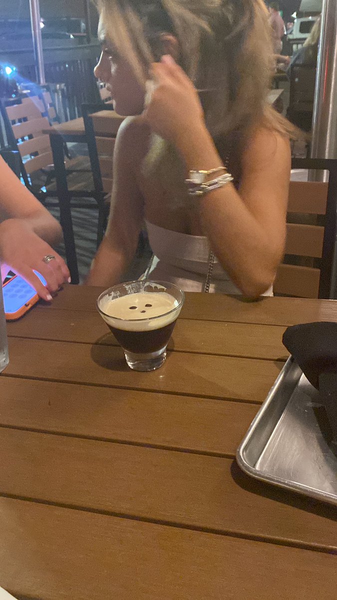 Espresso martini? Holy shit wait until these girls find out about cocaine.