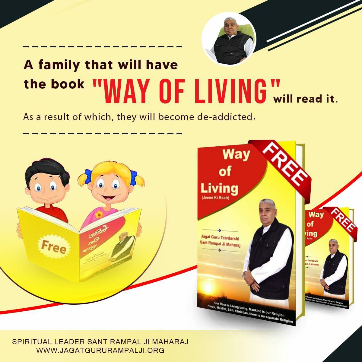 #GodMorningSunday The Book “Way of Living” is worthy of being kept in every home. By reading and following it, you will remain happy, both in this world and the other. #SundayMorning #SundayMotivation