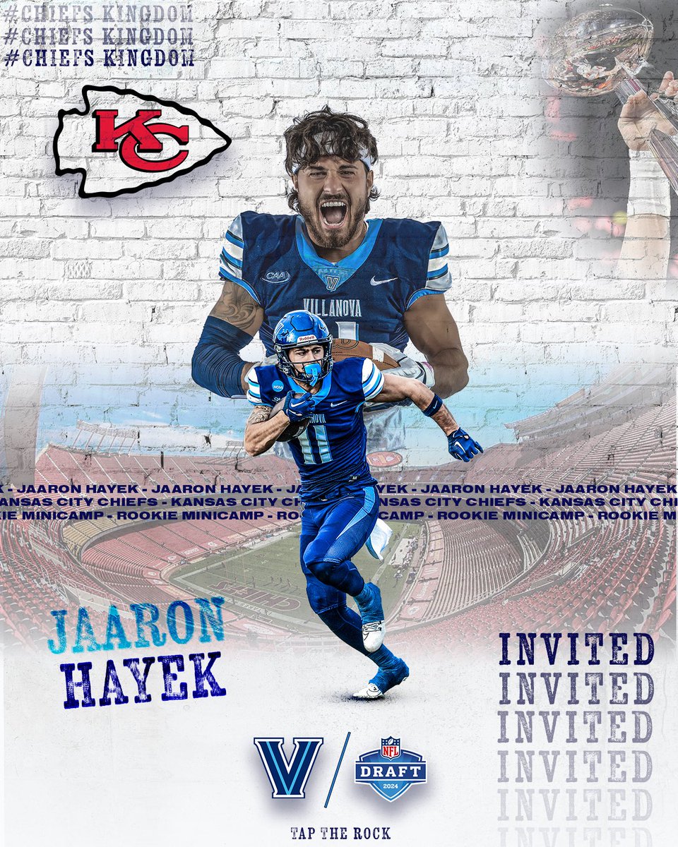 .@jaaron_hayek is INVITED to Rookie Minicamp with the @Chiefs!!! #TapTheRock #CatsInTheNFL