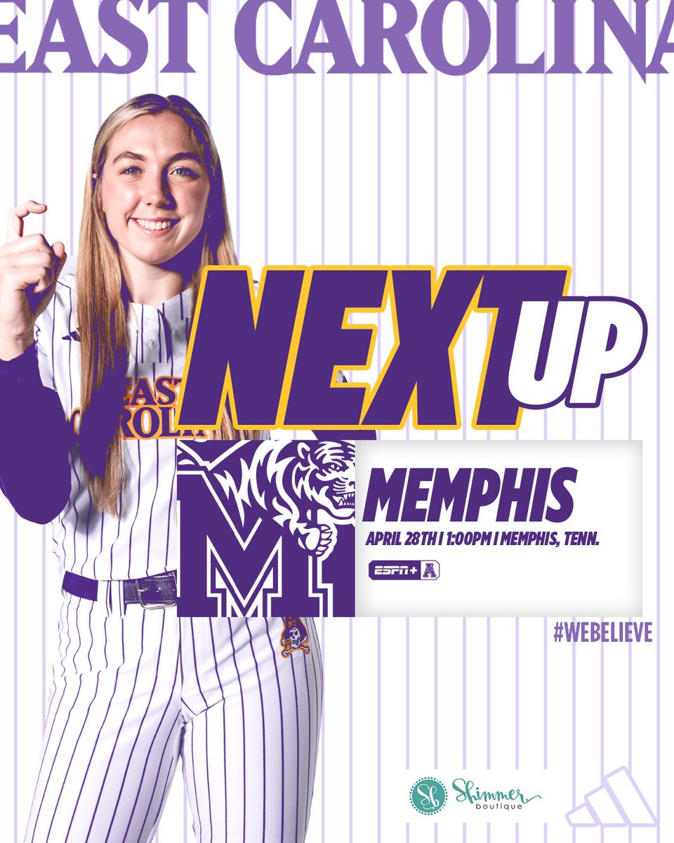 ecu__softball's tweet photo. Pirates return tomorrow afternoon to close out the series in Memphis👏🏴‍☠️ https://t.co/TWYkJS5fDg