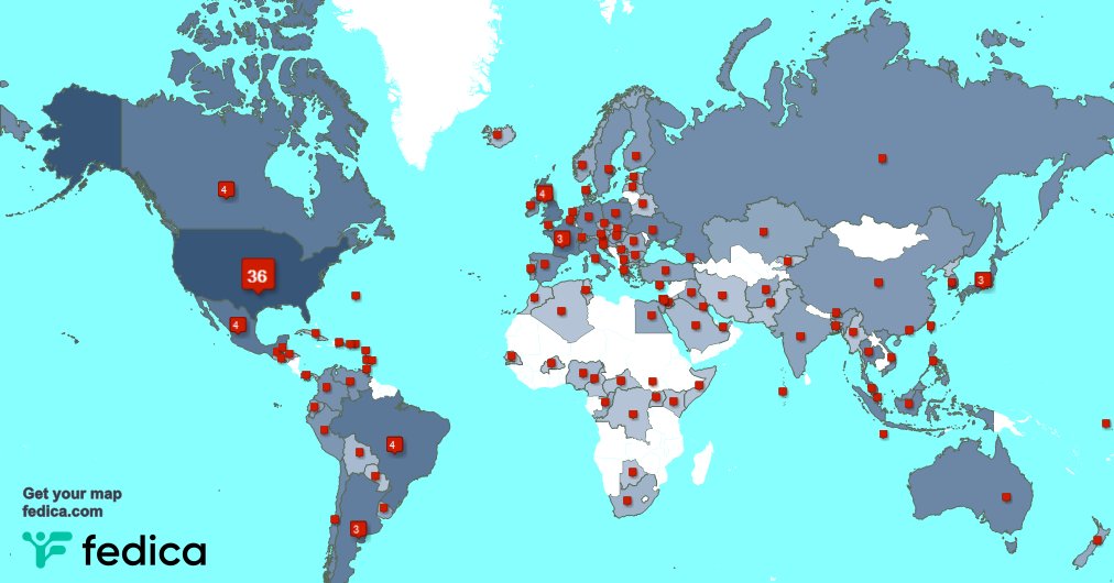 My followers live in USA (36%), Mexico(4%)...
Get your map:
fedica.com/!Marinerx_art

oh nahh, the brits have the french beat 💀