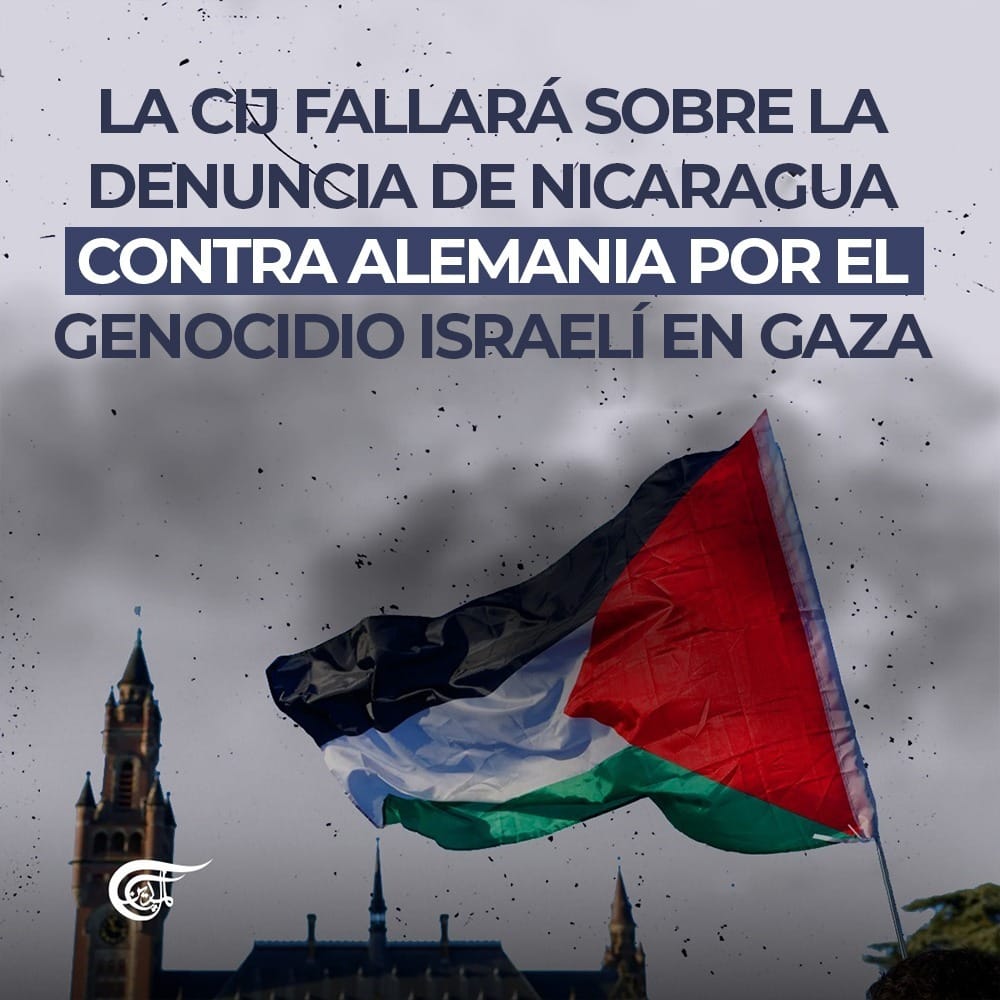 💥 El 8 de abril, #Nicaragua denunció a Alemania ante la Corte Internacional de Justicia por suministrar armamento a Israel en medio del genocidio que este lleva a cabo en Palestina. 👩‍⚖️👨‍⚖️ El dia Martes la Corte emitirá su veredicto . #Palestina 🇵🇸 #SomosPLOMO19