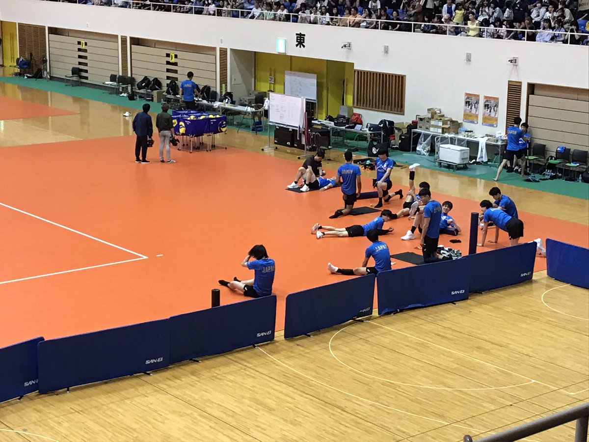 バレーボール男子日本代表の公開練習🏐
