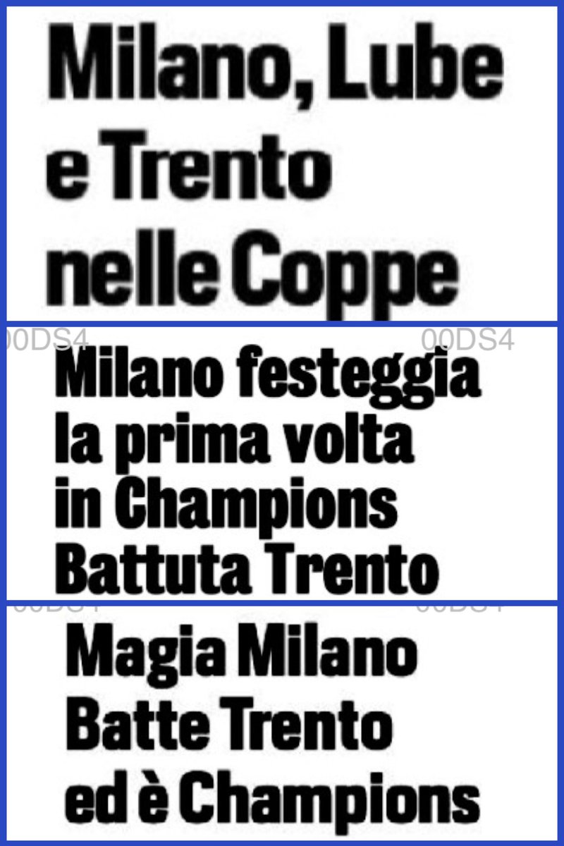 🗞 | RASSEGNA STAMPA
➖
I titoli dei quotidiani nazionali dedicati all’#ItasTrentino maschile nella giornata di domenica #28aprile 2024: #CorrieredelloSport, #LaGazzettadelloSport e #Tuttosport 
➖ 
#️⃣ #trentinonelcuore