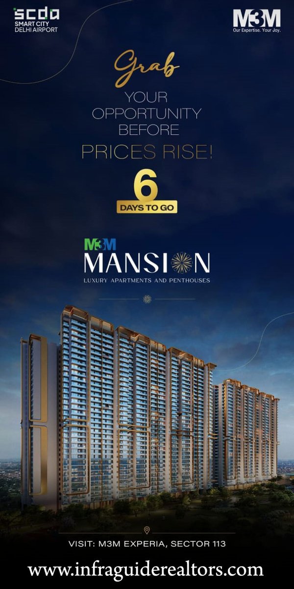 M3M Mansion Sector 113 Gurgaon