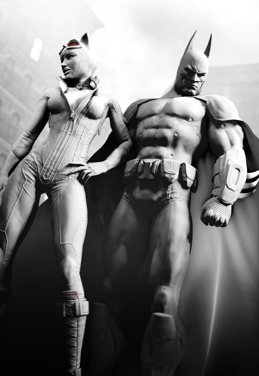 Batman: Arkham City

Dude, a simple pose practice ended up in this and i was just speechless (it all happened live on stream and i actually teared up while i was doing the Black and White version)

And well... here it is, fellas, the bat and the cat

#batmanarkham #blender3d
