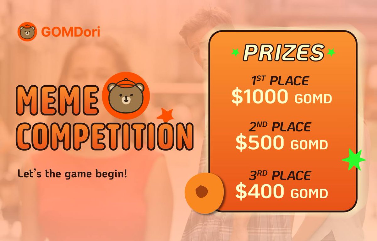 🔥🔥Meme Competition! 🔥🔥 Make a Gomdori Meme to win up to $1000 worth of $GOMD! 🍀Rules🍀 1⃣ Follow @Gomdori_GOMD & enable notifications 2⃣ Post your meme in the comments with #Gomdori $GOMD 3⃣Like, retweet, & tag 3 friends 🚀 #MemeCompetition #GOMD #Meme