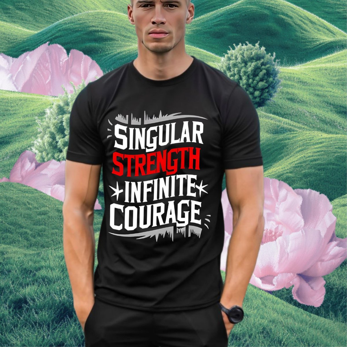 Unveiling our newest creation: 'Singular Strength, Infinite Courage' 💫 Embrace this symbol of empowerment and ignite the spark of resilience within. Grab yours today and spread the inspiration! #EmpowerYourself #WearYourStrength #InspireCourage #EmpoweringDesign #InnerResilience