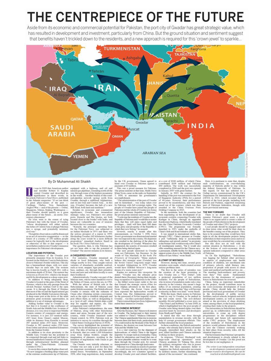 My full-page article on Gwadar in Dawn today