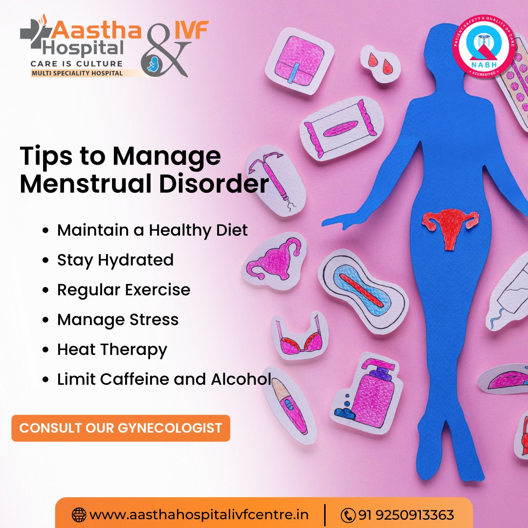 Discover effective tips to manage menstrual disorders and improve your overall well-being. Empower yourself with knowledge and self-care strategies!

#aasthahospitalivfcentre #delhi #tilaknagardelhi #Pediatricians #MenstrualHealth #PeriodProblems #MenstrualDisorders #WomenHealth