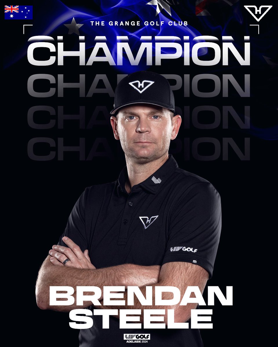 A WINNER in the land down under. 🇦🇺🏆 @Brendan_Steele is your LIV Golf Adelaide CHAMPION. 🙌 #HyFlyersGC