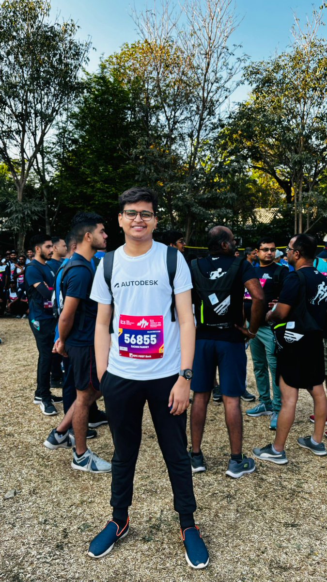Had an amazing day today! Participated in 'Majja Run - 5.5KM' along with our Autodesk, Bangalore folks. Now my leg pain have started after running 5.5KMs continuously 🥲 #tech #marathon #fitness