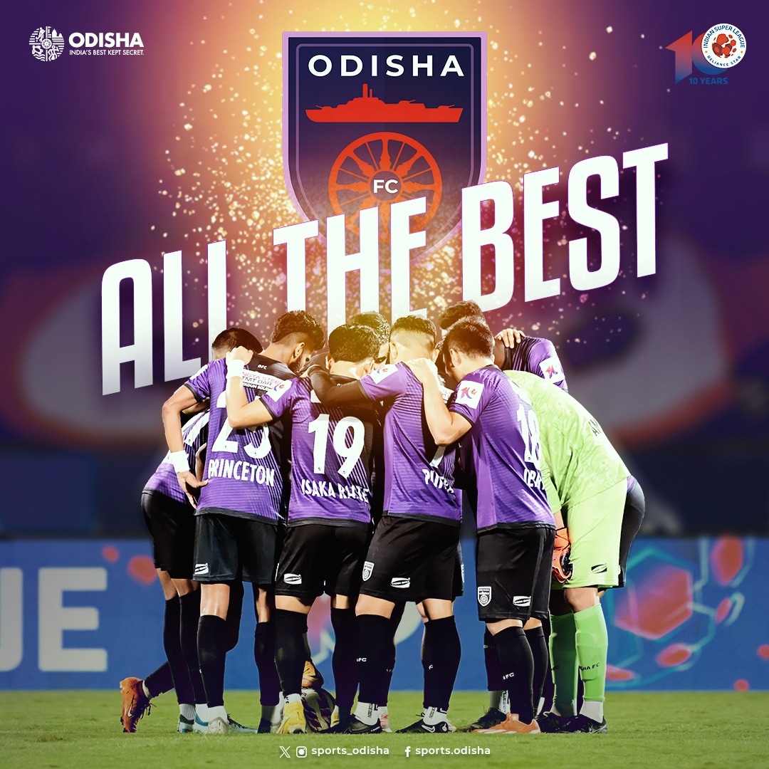 Get ready for a nail-biting clash as @OdishaFC takes on @mohunbagansg in the 2nd leg Semifinal of #ISL10 at VYBK Stadium, Kolkata. ⚽️

All the Best, #KalingaWarriors! 👍🏻

#OdishaForFootball #AmaTeamAmaGame #ISLPlayoffs
