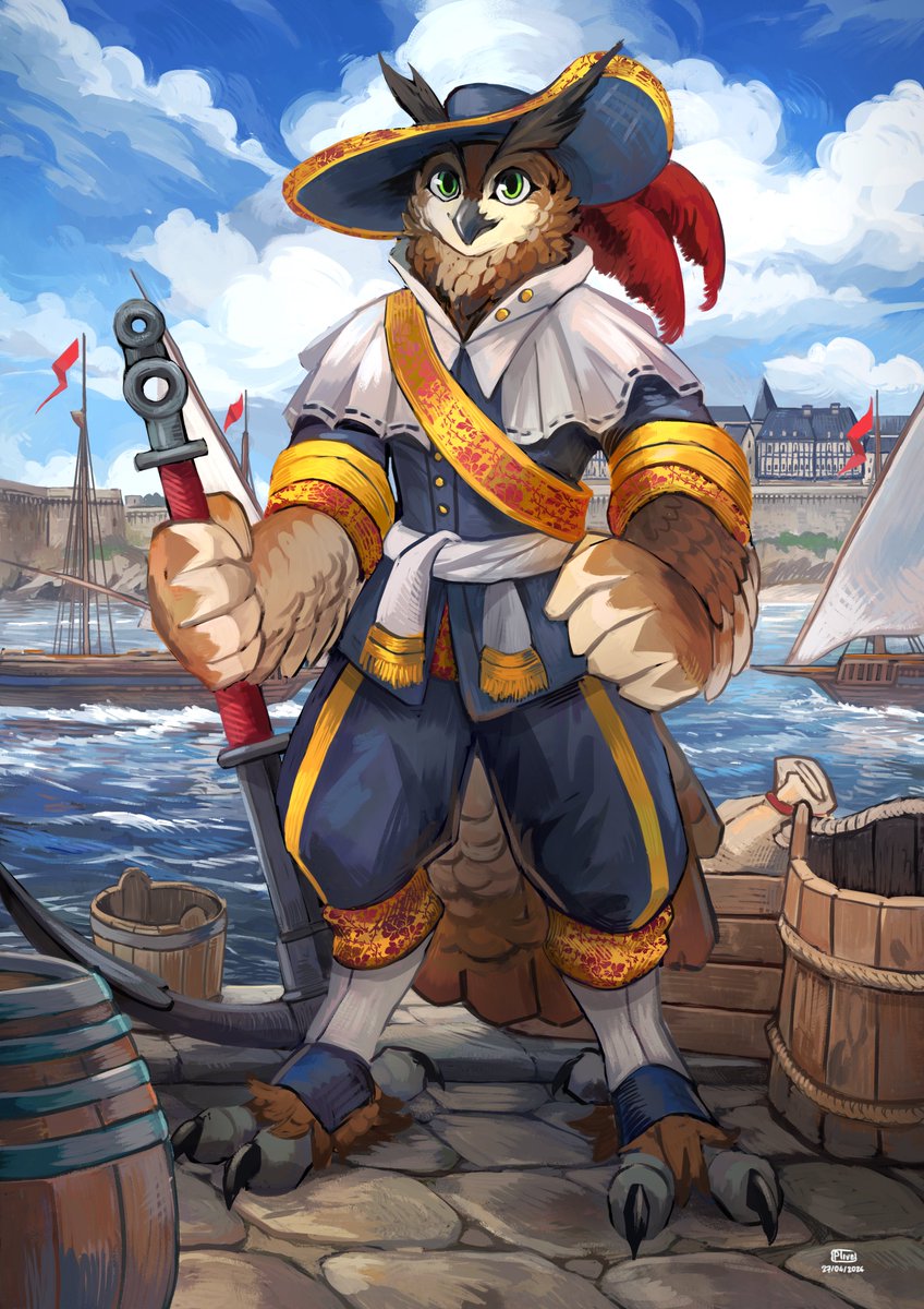 Maritime owl for @sharkantos